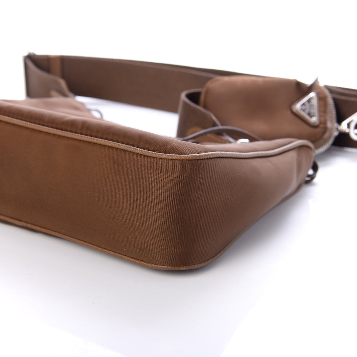 Tessuto Nylon Saffiano Re-Edition 2005 Shoulder Bag Cacao