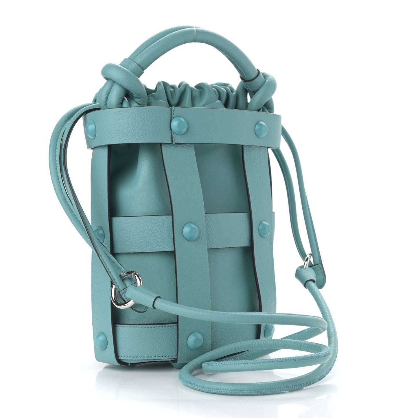 Calfskin Cage Bag Tyrone Turquoise