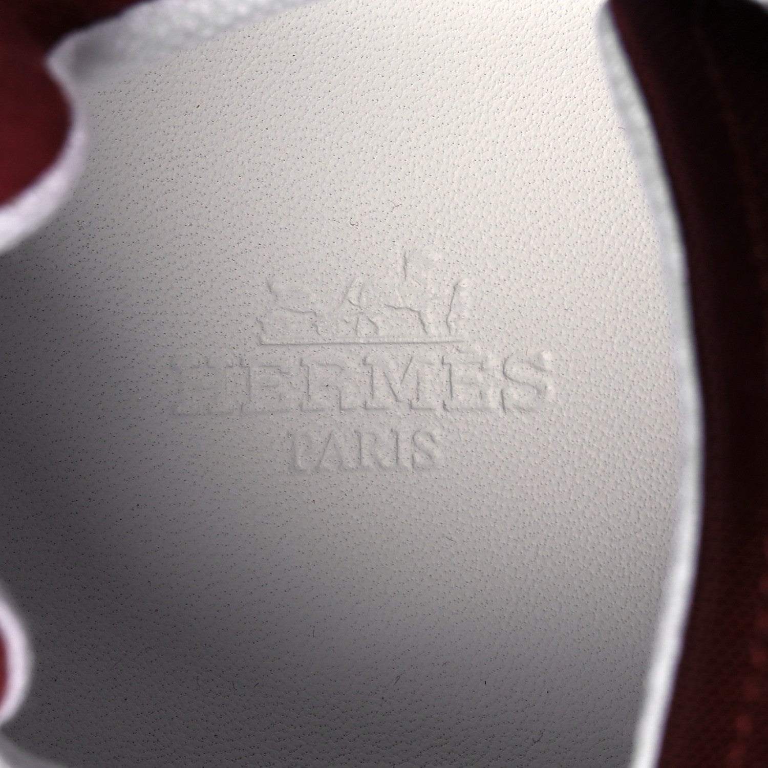 Hermes Technical Canvas Calfskin Womens Drive Sneakers 37.5 Bordeaux 8 of 9
