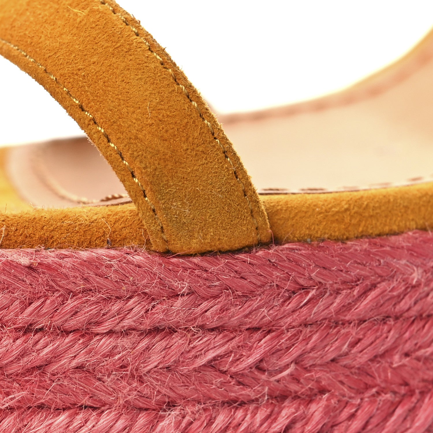 Saint Laurent Suede Riviera 105 Espadrille Sandals 37 Multicolor 12 of 13