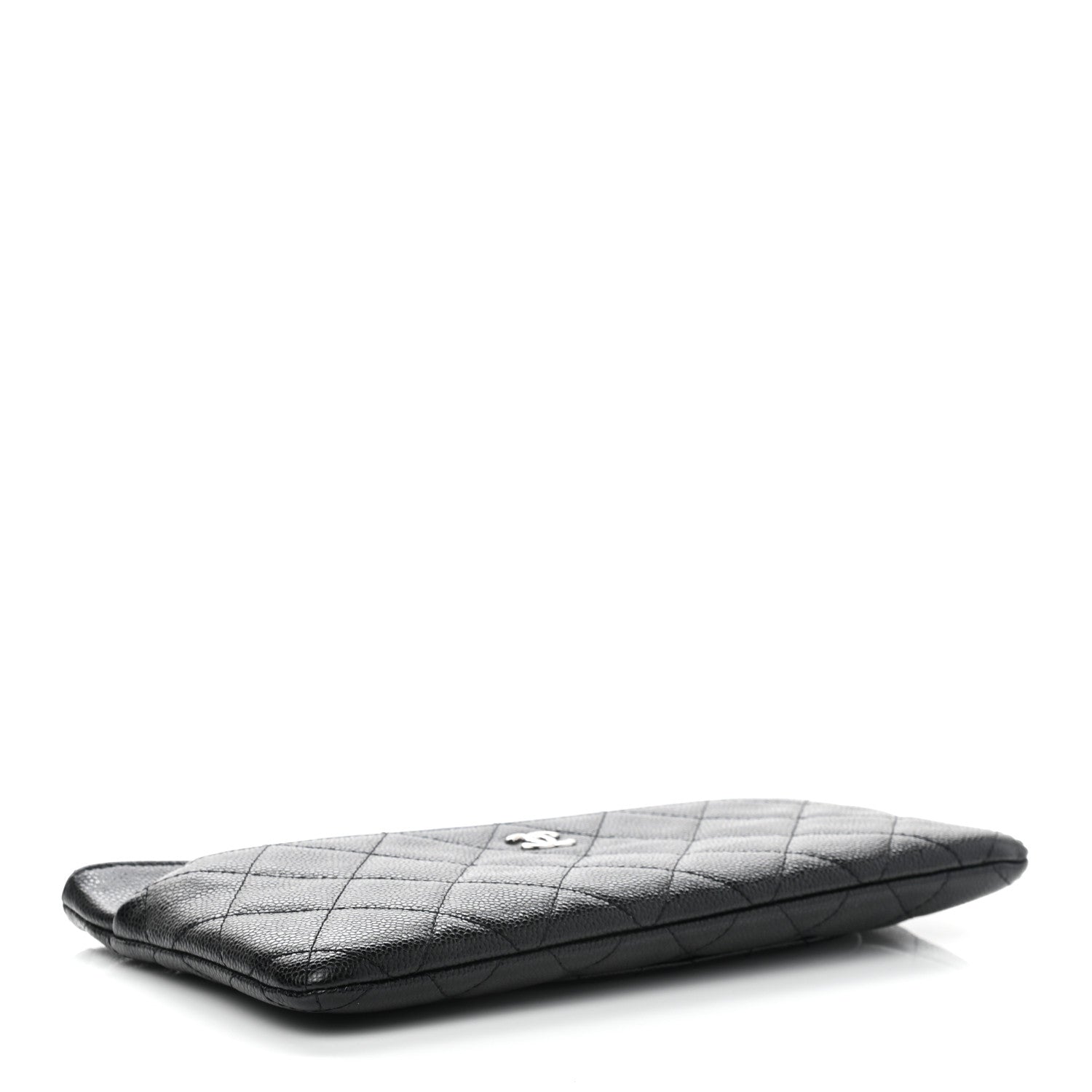 Chanel Caviar Quilted Double Zip Cosmetic Case Black 4 of 9