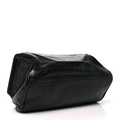 Givenchy Crinkled Patent Deerskin Mini Pandora Black 4 of 11