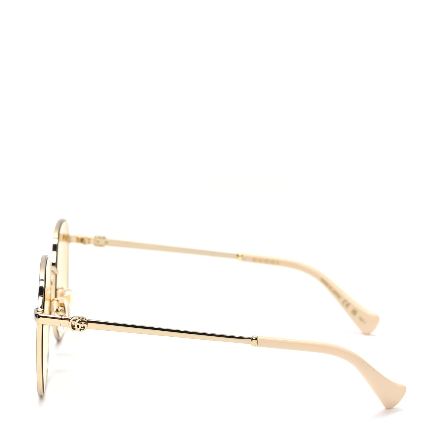 Metal Round Frame Sunglasses GG01142S Gold