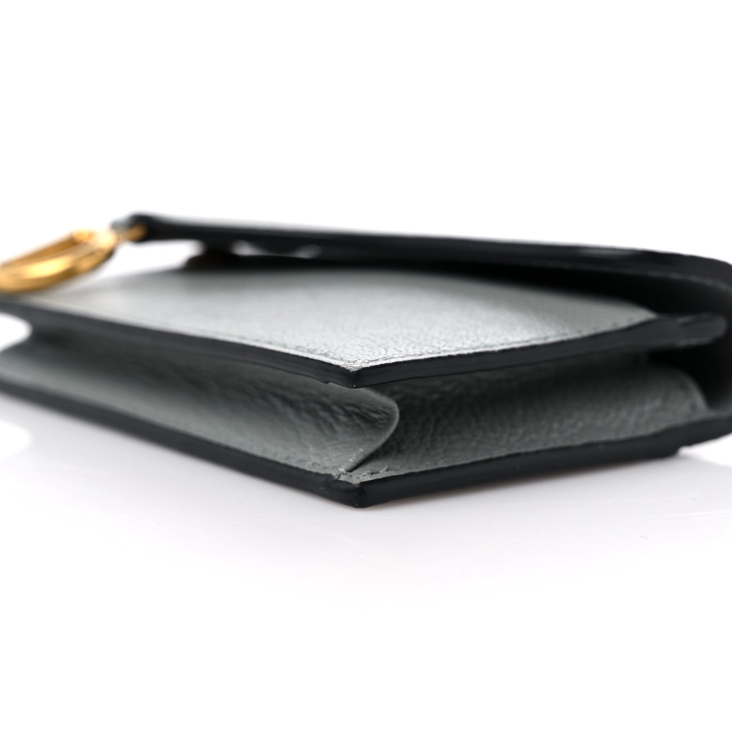 Goatskin Saddle Card Holder Grey