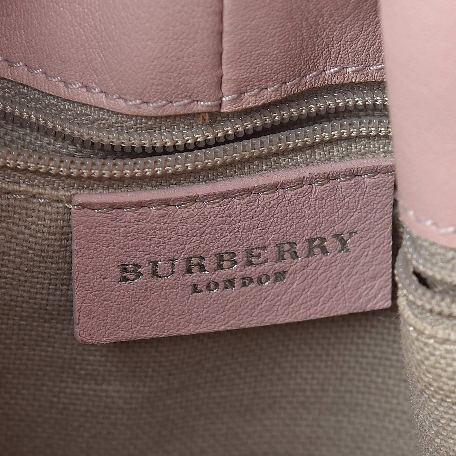 Burberry Calfskin Drawstring Hobo Pink 6 of 9