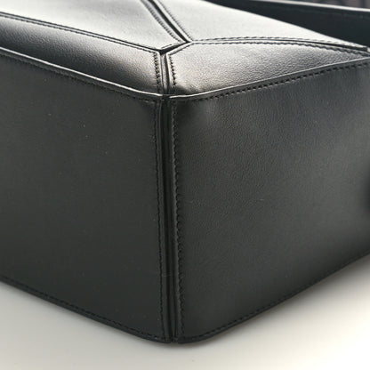 Loewe Satin Calfskin Small Puzzle Bag Black 9 of 9