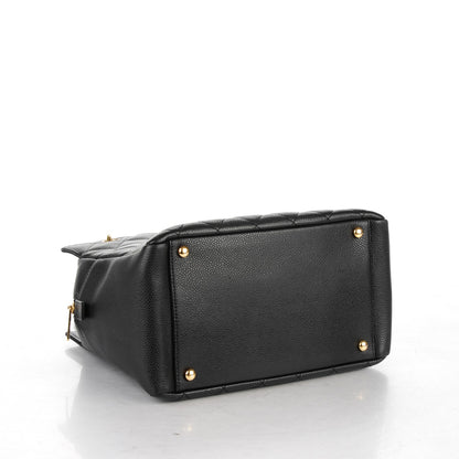 Chanel Caviar Quilted Petit Timeless Tote PTT Black 4 of 7