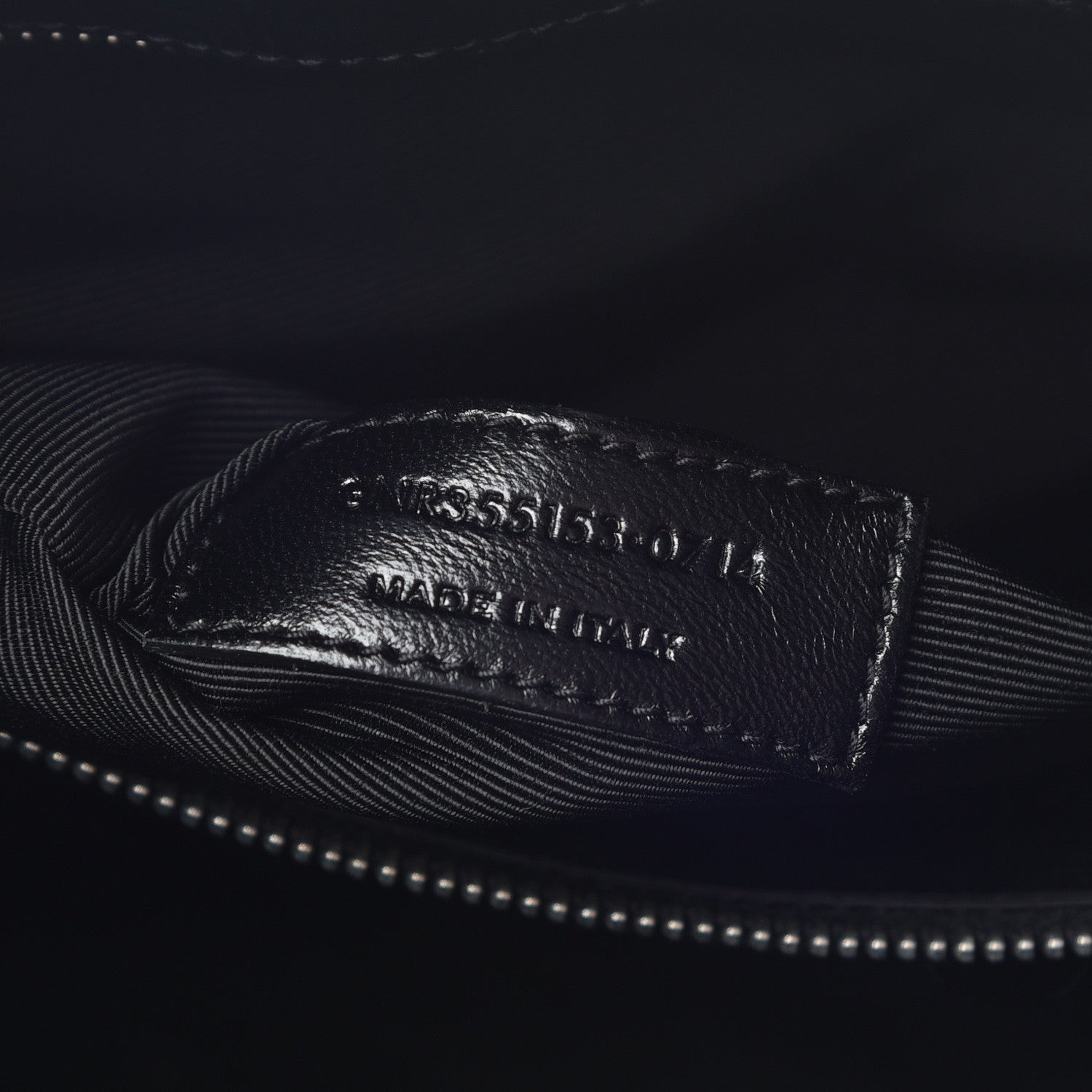 Saint Laurent Calfskin Crocodile Embossed Small Sac de Jour Black 11 of 11