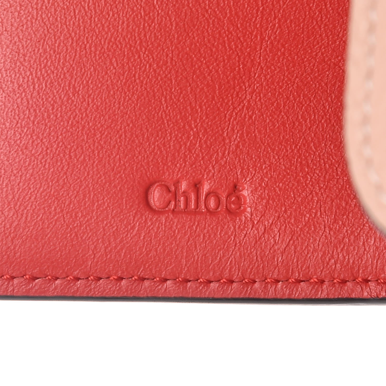 Chloe Calfskin Alphabet Compact Wallet Blush Nude 6 of 9
