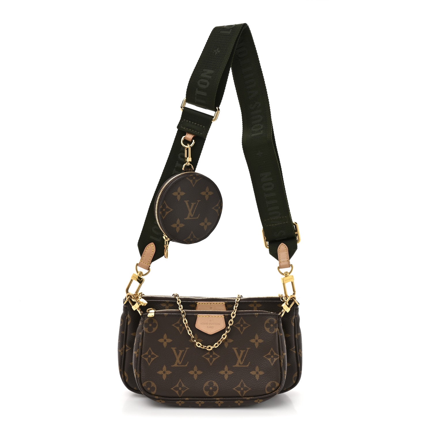 Louis Vuitton Monogram Multi Pochette Accessories Kaki 1 of 10