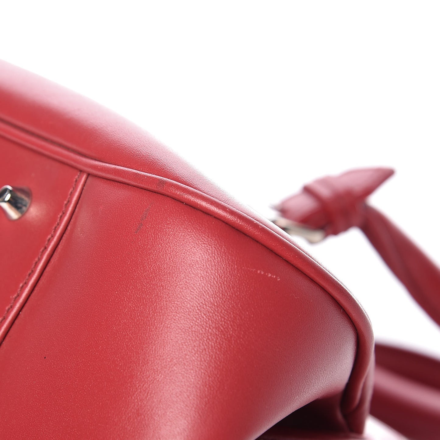 Calfskin Medium Detective Satchel Red