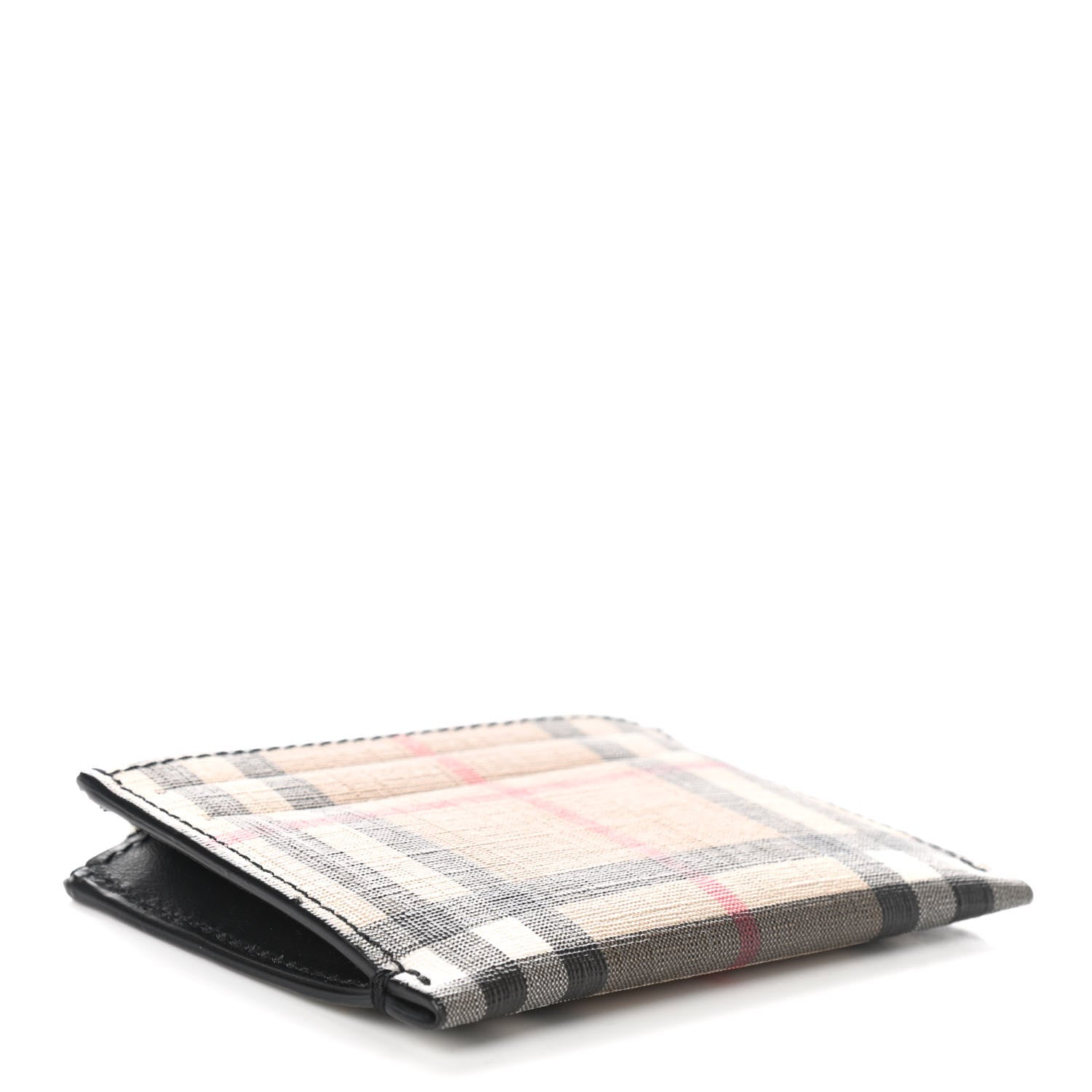 Burberry Coated Canvas House Check Coin Case Card Holder 4 of 7