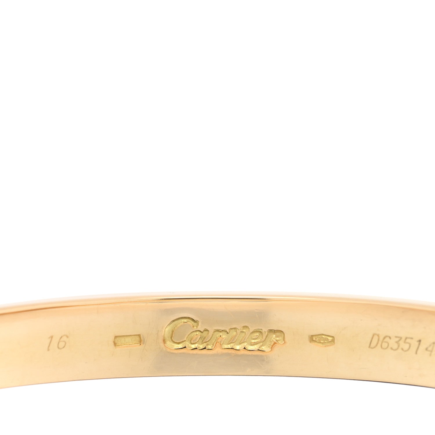 Cartier 18k Yellow Gold LOVE Bracelet 16 3 of 7