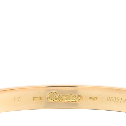 Cartier 18k Yellow Gold LOVE Bracelet 16 3 of 7