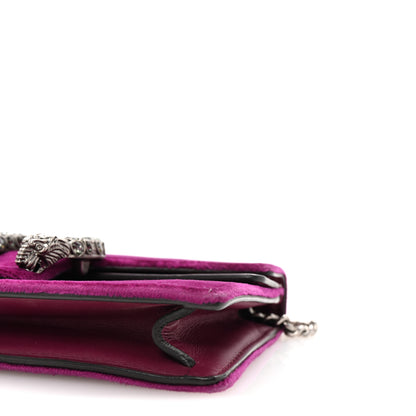 Gucci Velvet Super Mini Dionysus Shoulder Bag Fuchsia Violet Cyclamen 9 of 9