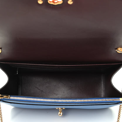 Mulberry Cross Grain Calfskin Small Darley Porcelain Blue 4 of 4