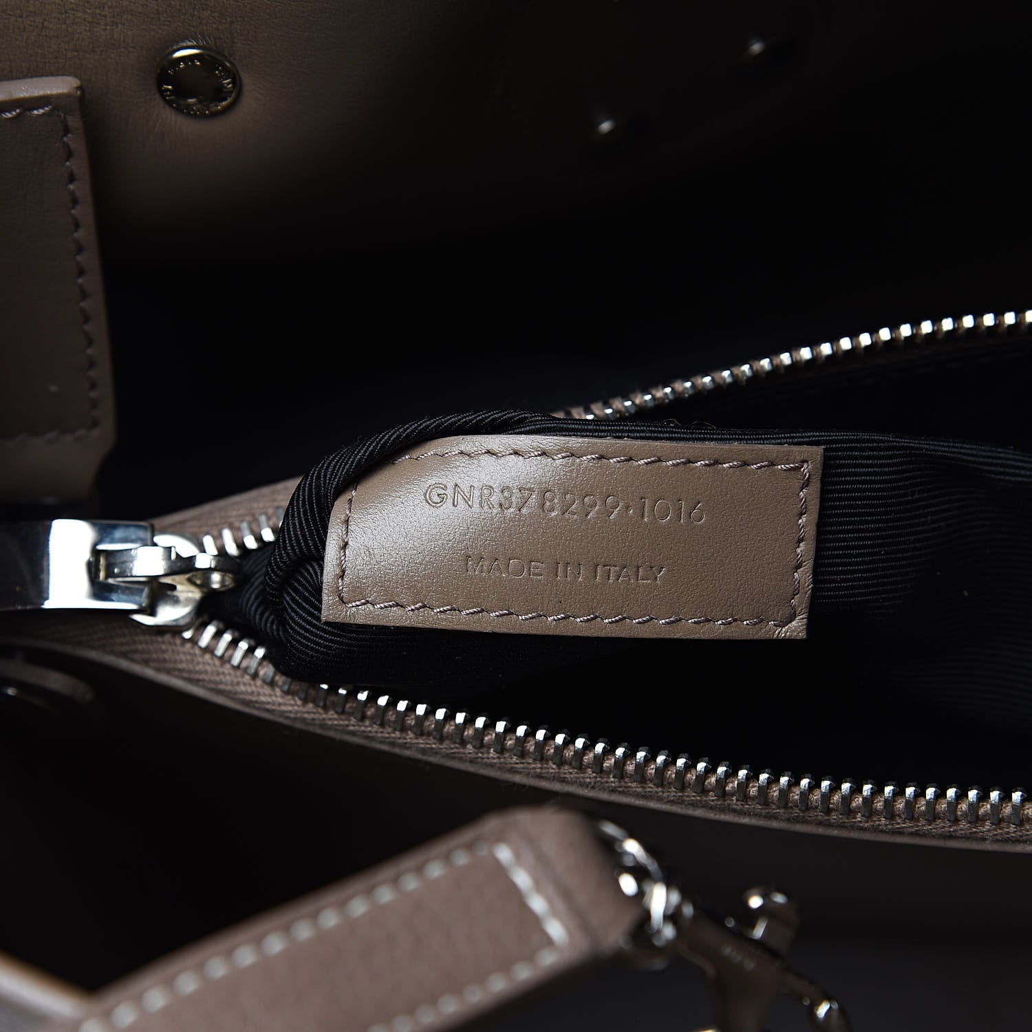Saint Laurent Grained Calfskin Topstitch Small Classic Sac De Jour Taupe 7 of 14