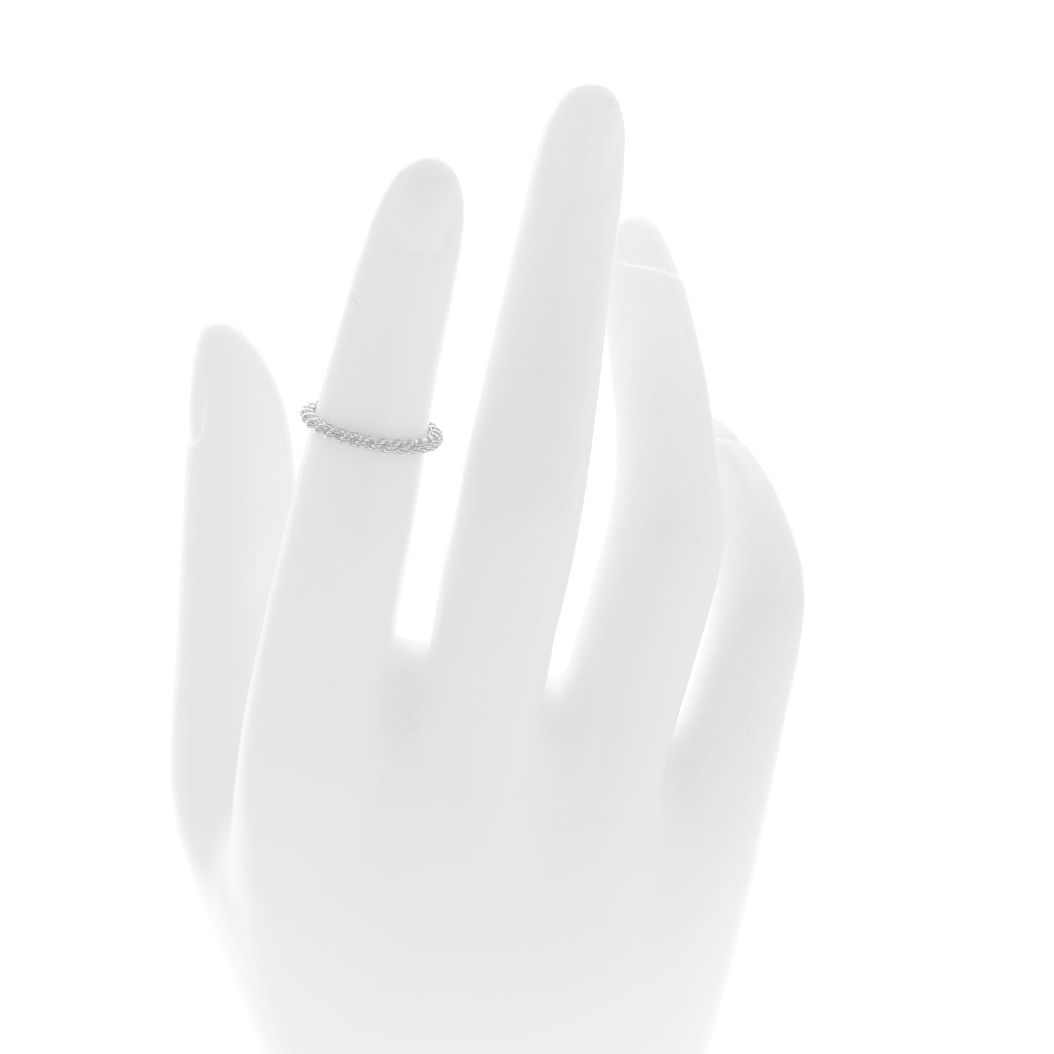 Boucheron 18K White Gold Serpenti Boheme Wedding Band Ring 47 4 2 of 6