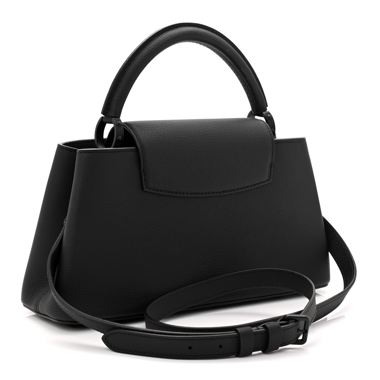 Taurillon Capucines East West MM Matte Black