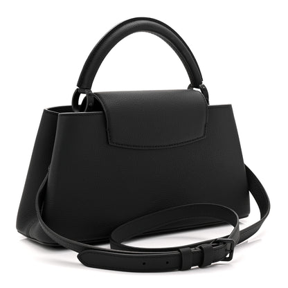 Louis Vuitton Taurillon Capucines East West MM Matte Black 3 of 10
