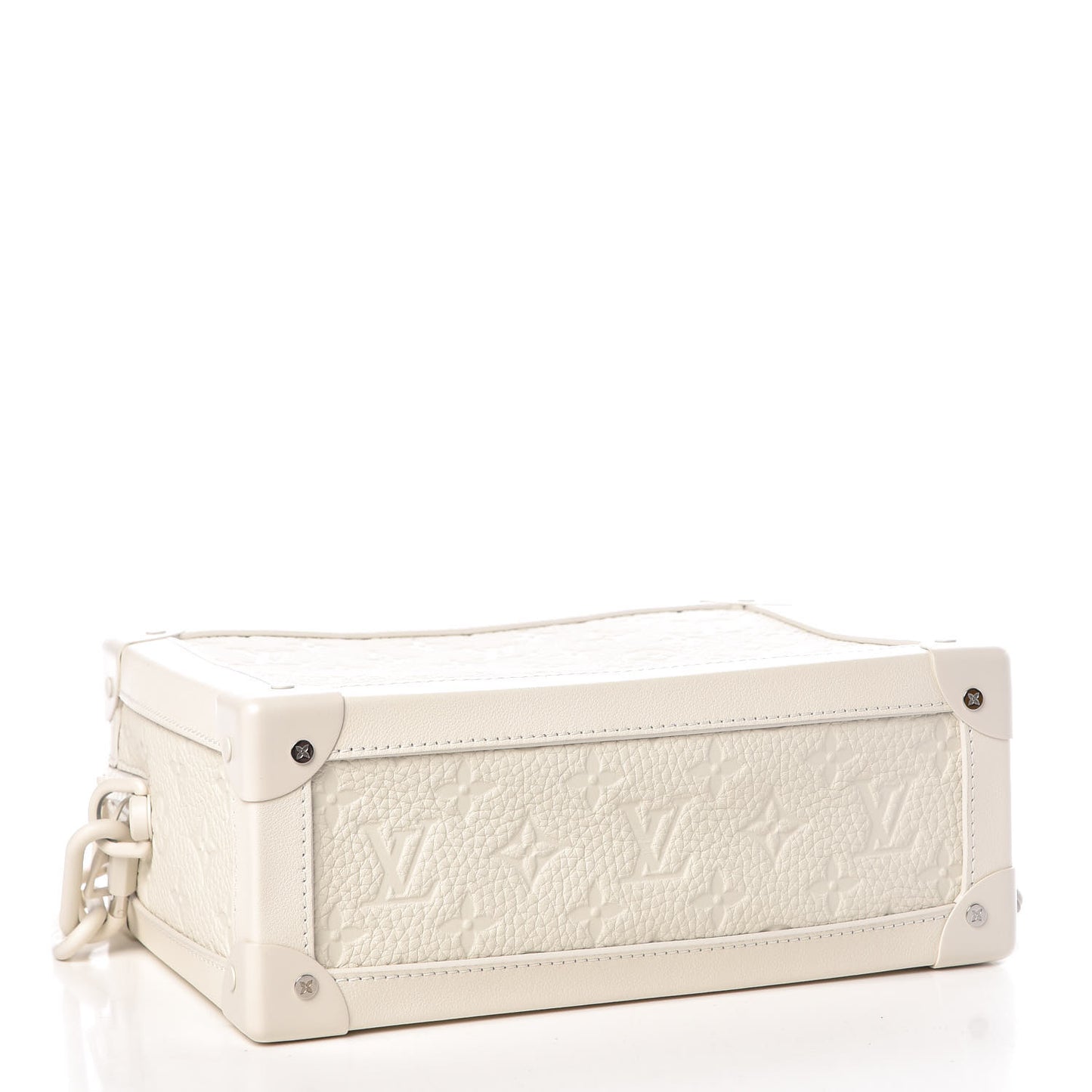 Taurillon Monogram Solar Ray Soft Trunk Powder White