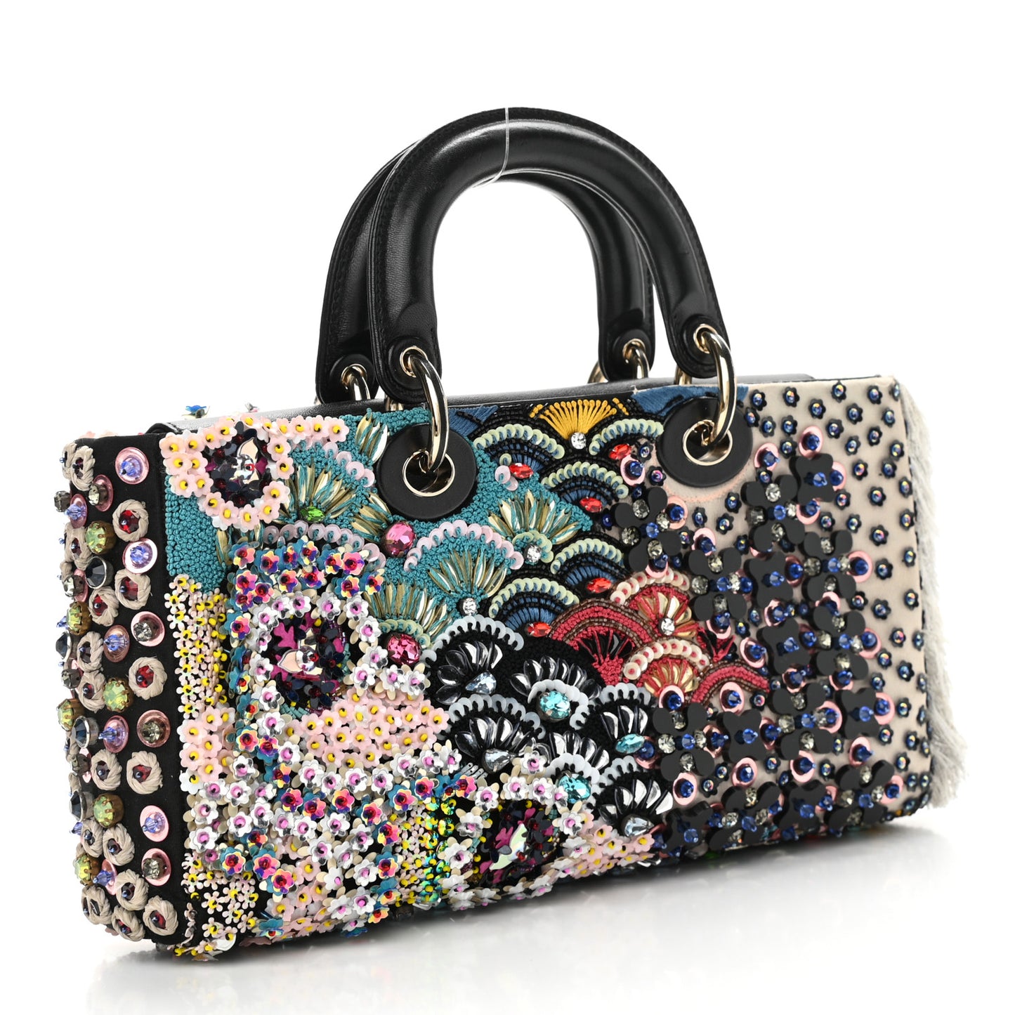 Embroidered Sequin East West Lady Dior Multicolor