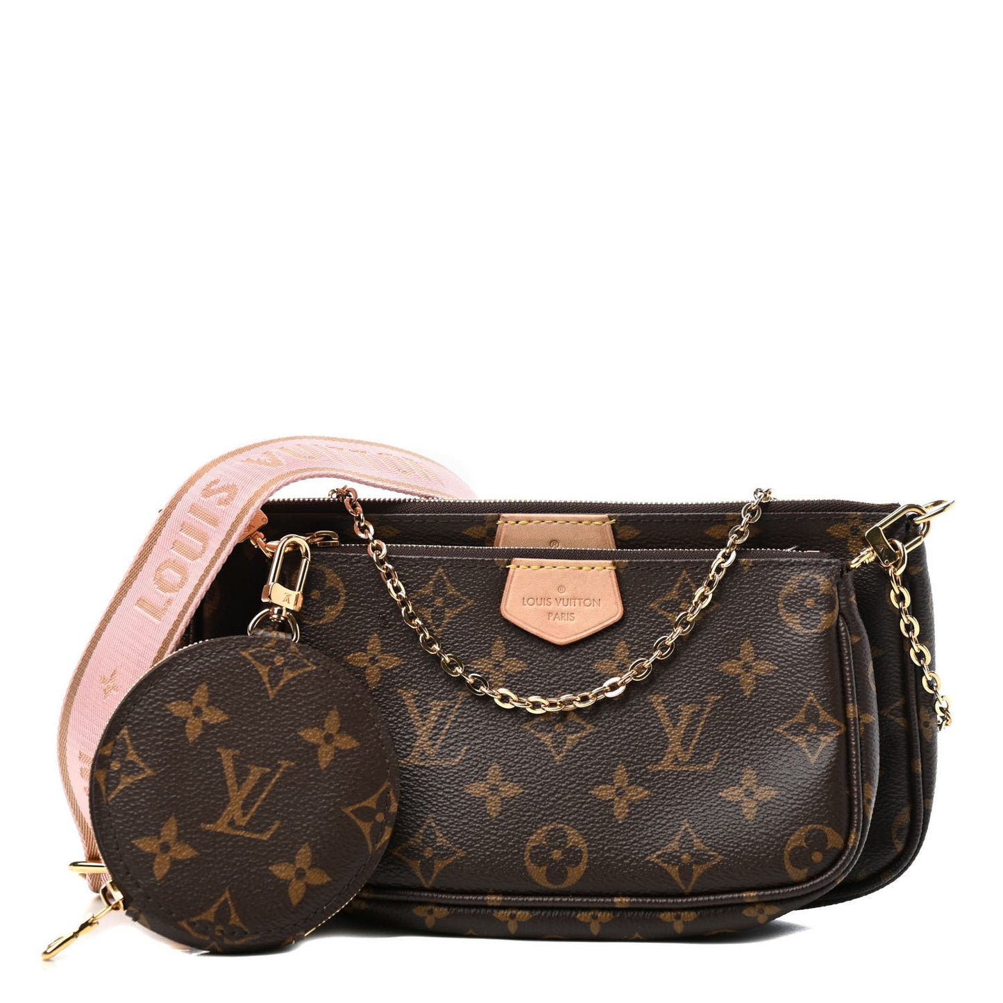 Monogram Multi Pochette Accessories Rose Clair