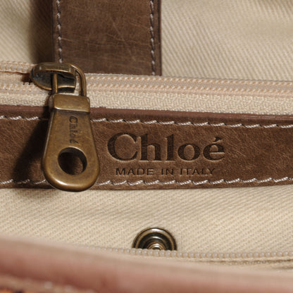 Chloe Python Silverado Tote Beige 6 of 7
