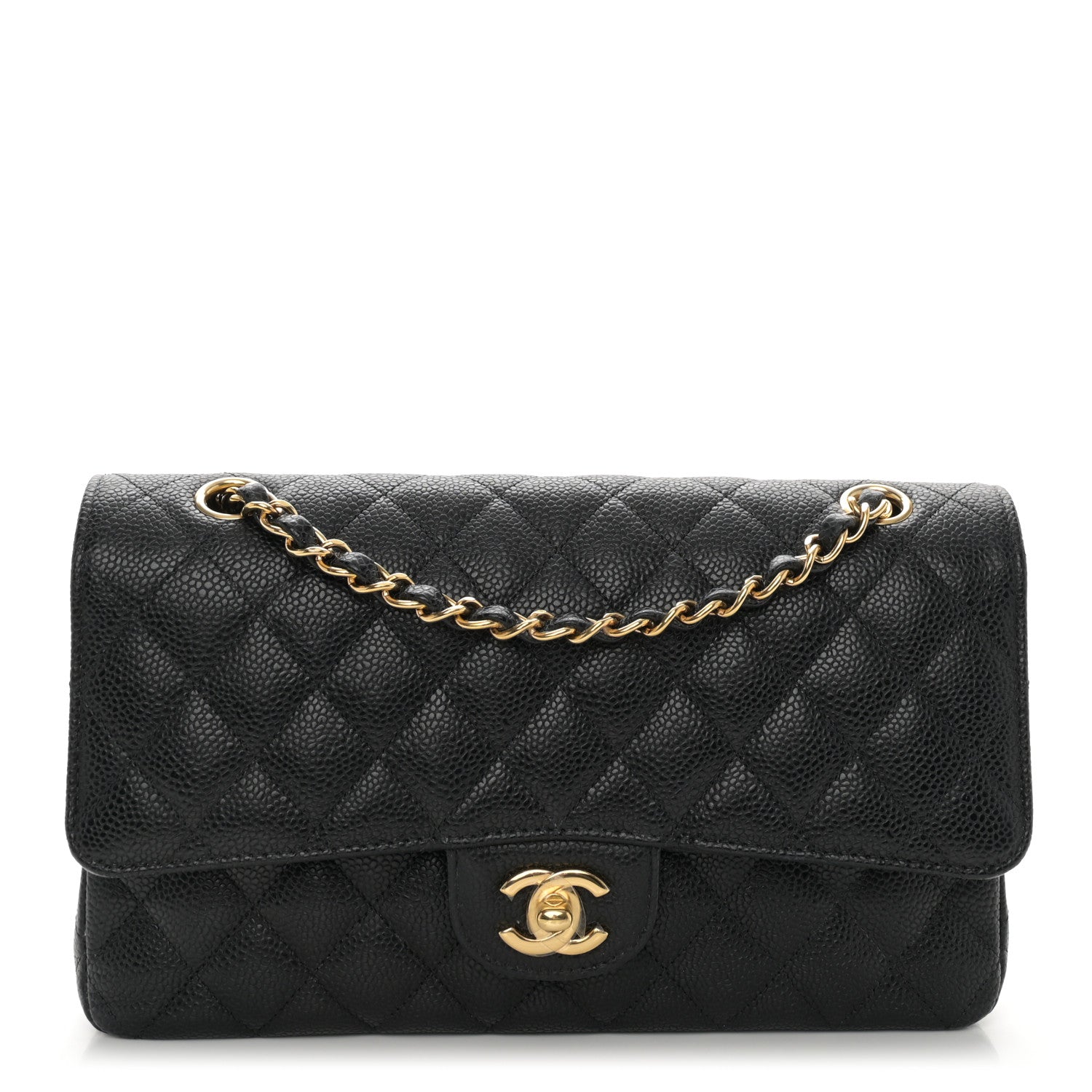 Chanel Caviar Quilted Medium Double Flap Black 1 of 11