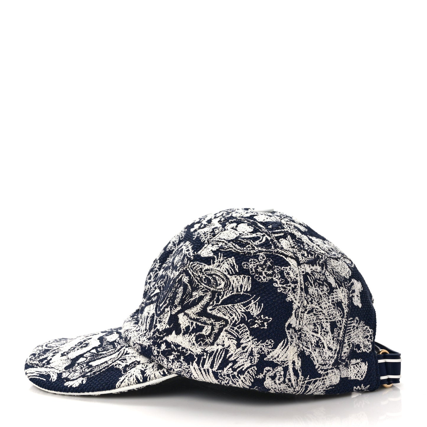 Cotton Embroidered Dioriviera Baseball Cap 57 Blue