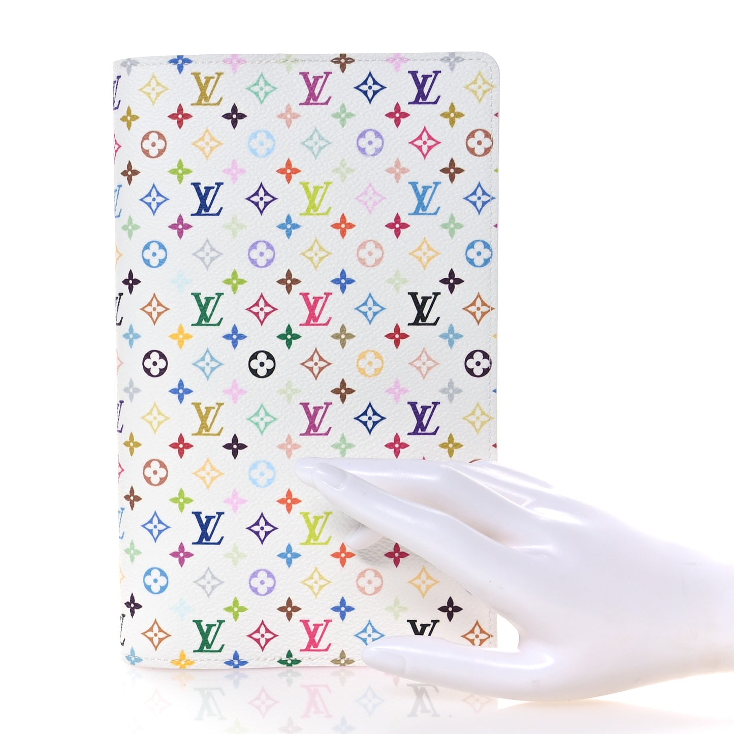 LV X TM Monogram Multicolor Emily Notebook Cover MM White