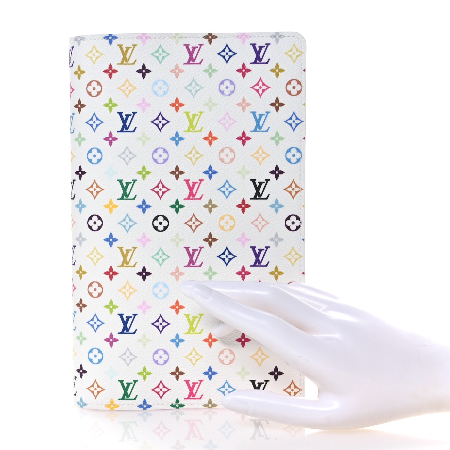 Louis Vuitton LV X TM Monogram Multicolor Emily Notebook Cover MM White 2 of 7