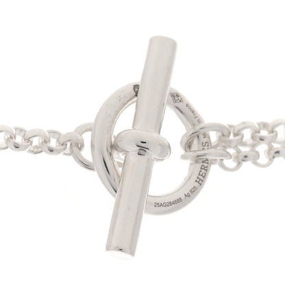 Hermes Sterling Silver Alea II Long Necklace 4 of 5