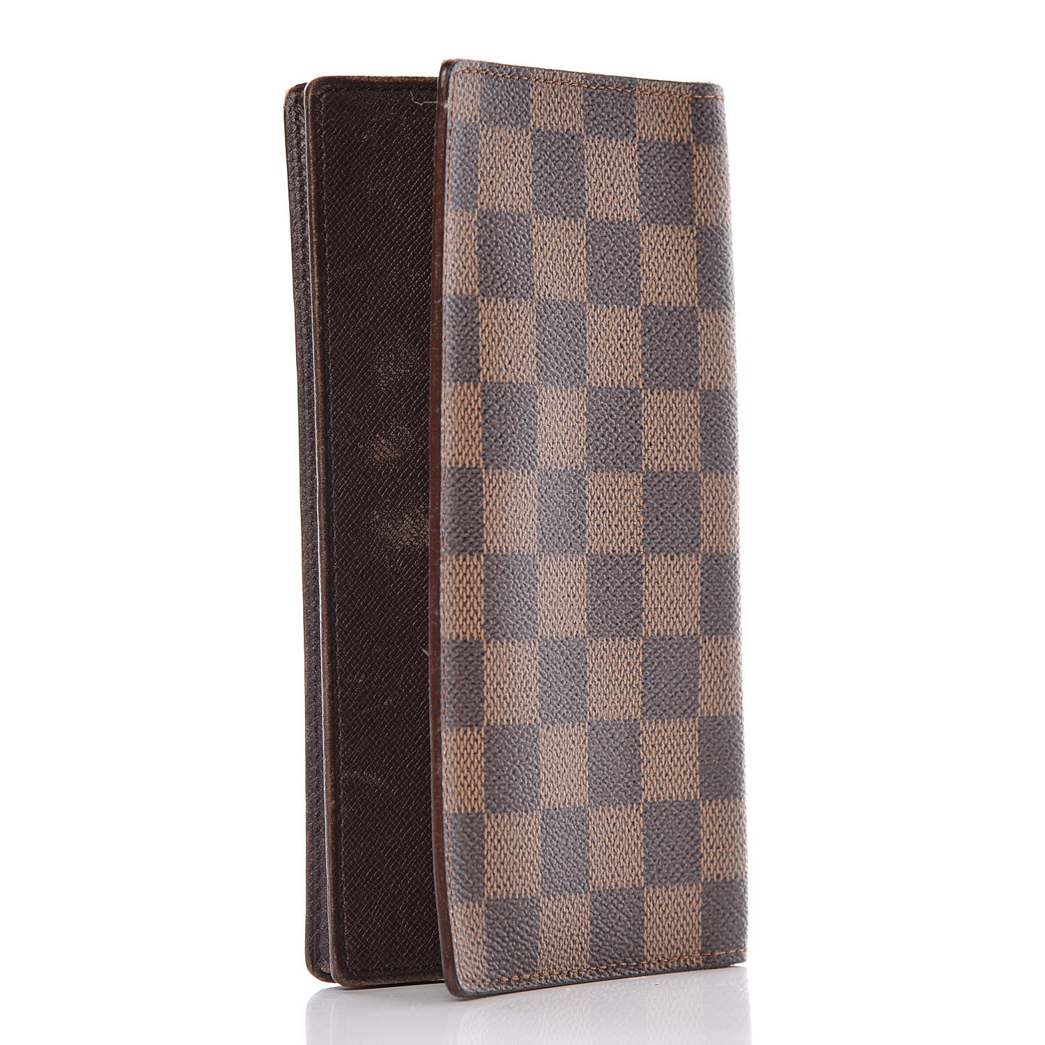 Louis Vuitton Damier Ebene Porte-Cartes Credit Yen Checkbook Wallet 3 of 13