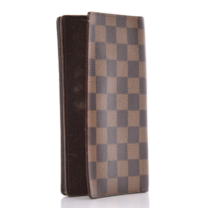 Louis Vuitton Damier Ebene Porte-Cartes Credit Yen Checkbook Wallet 3 of 13
