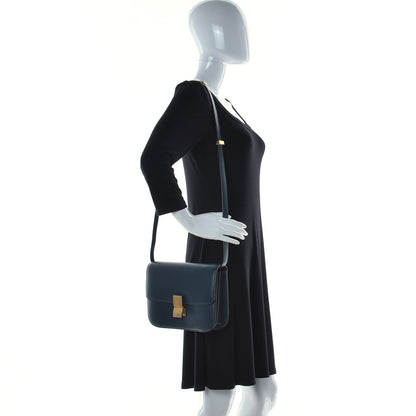 Celine Box Calfskin Medium Classic Box Flap Bag Dark Green 2 of 15