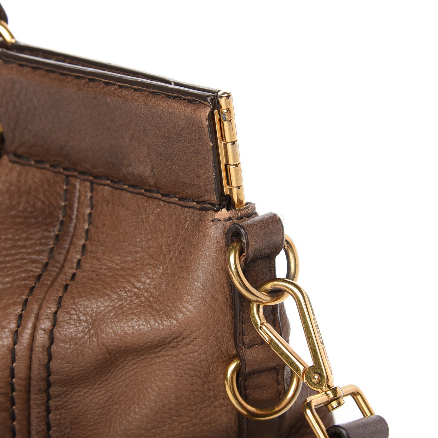 Cervo Antik Top Handle Tote Brown