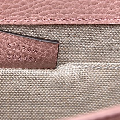 Gucci Dollar Calfskin Small Interlocking G Shoulder Bag Soft Pink 6 of 8