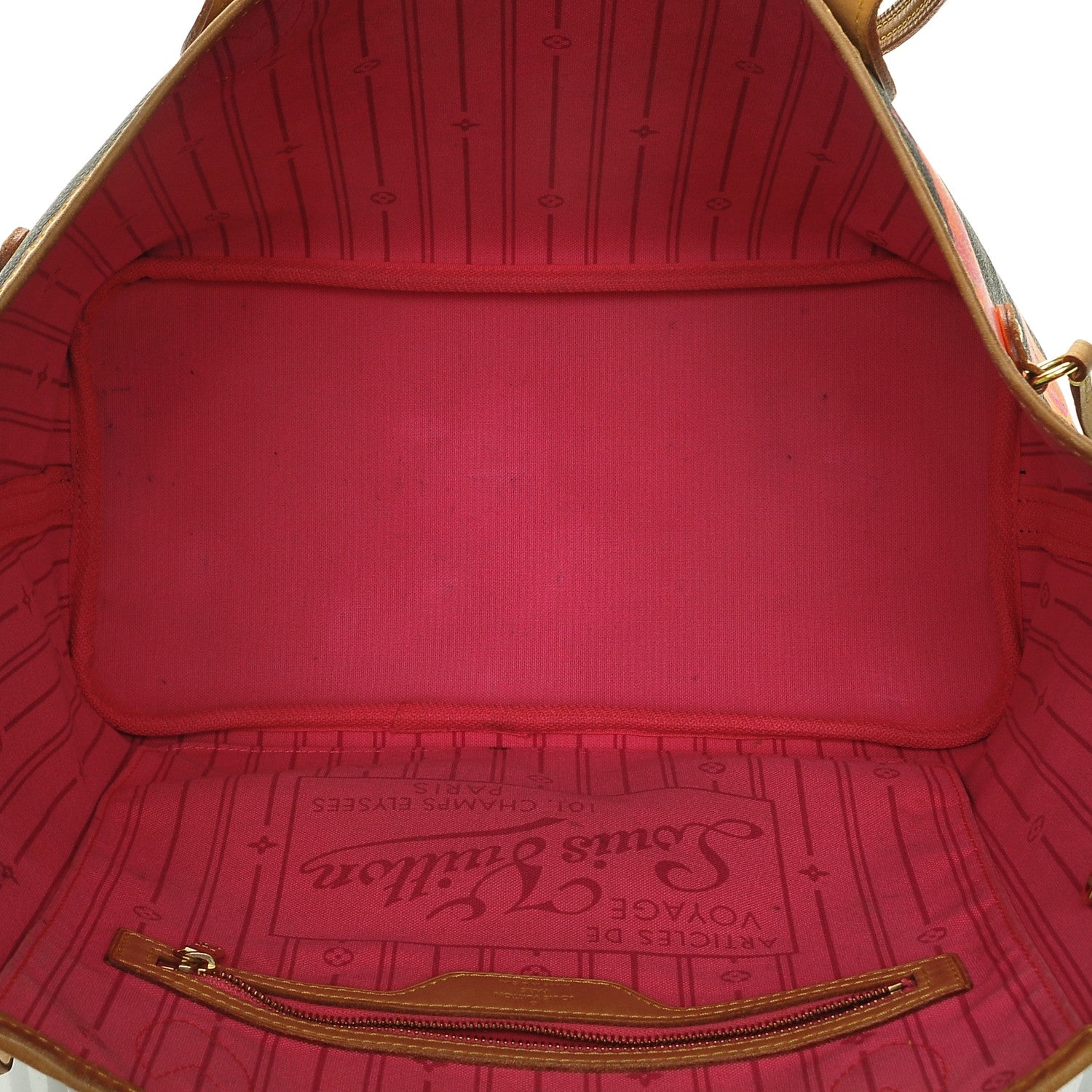 Louis Vuitton Monogram Roses Neverfull MM 5 of 6