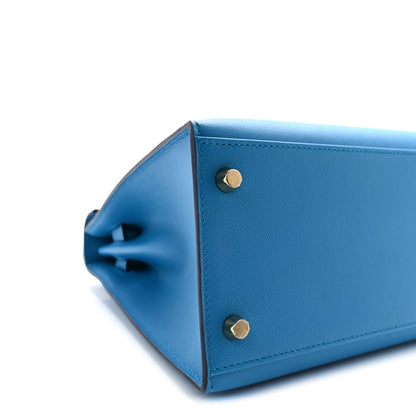 Hermes Epsom Kelly Sellier 28 Bleu Frida 8 of 9