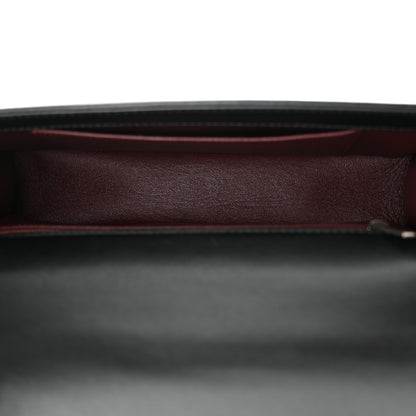Chanel Calfskin Embossed New Medium Paris Salzburg Boy Flap Black 5 of 12