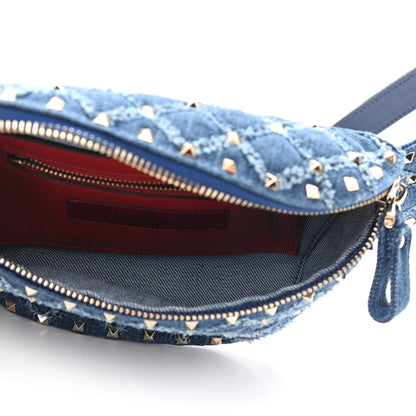 Valentino Garavani Denim Rockstud Spike Belt Bag Denim 5 of 8