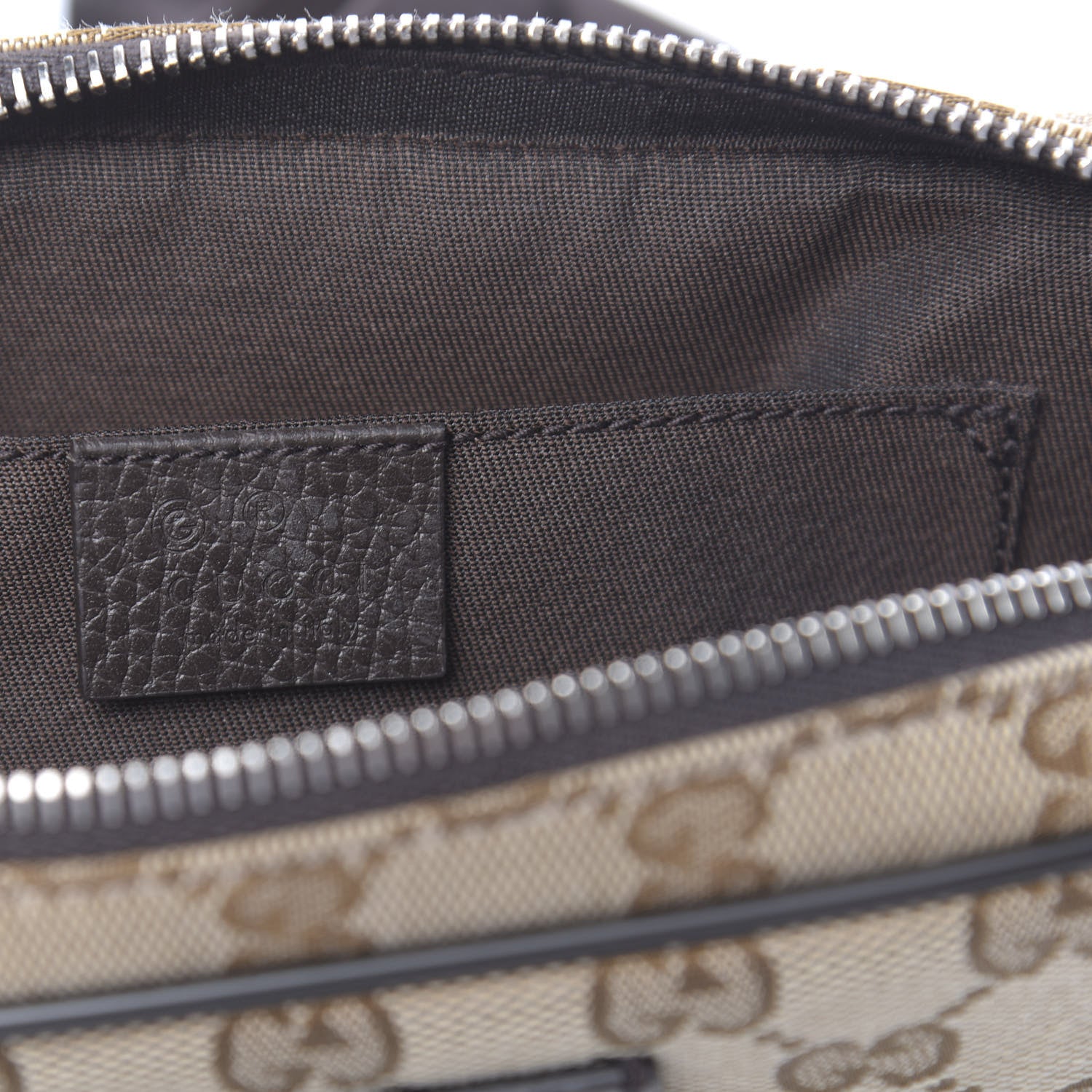 Gucci Monogram Belt Bag Dark Brown 6 of 10