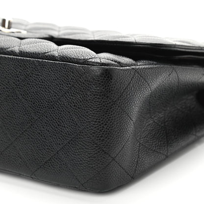 Chanel Caviar Quilted Jumbo Double Flap Black 6 of 18