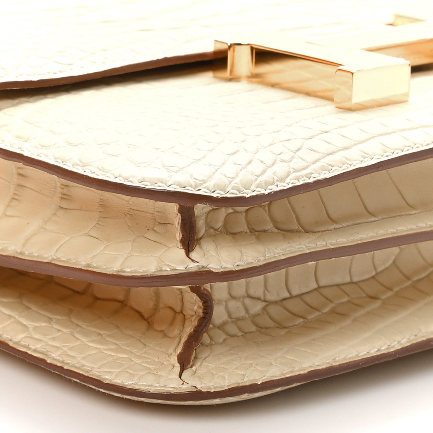 Hermes Matte Alligator Constance 18 Beton 11 of 13