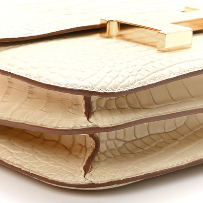 Hermes Matte Alligator Constance 18 Beton 11 of 13