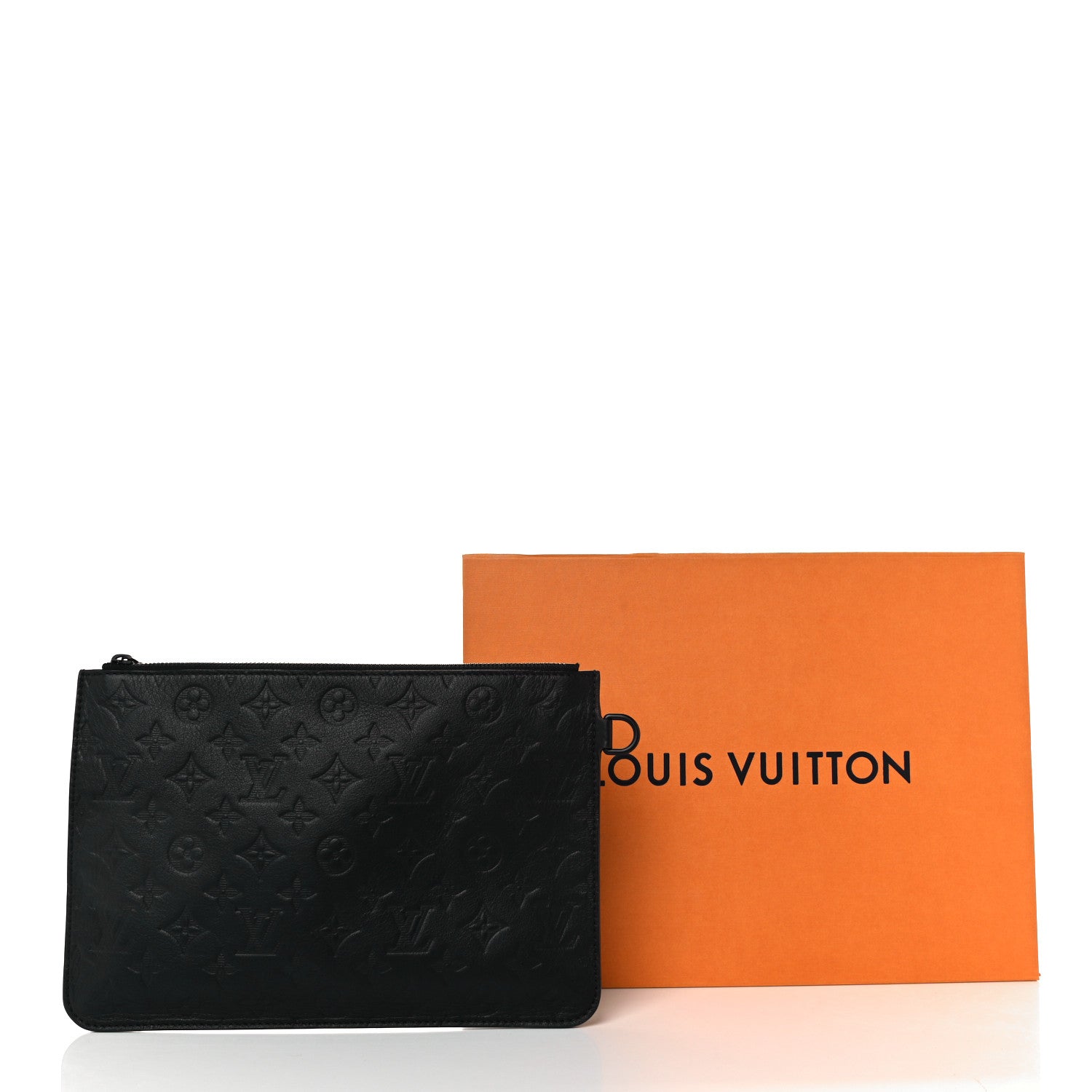 Louis Vuitton Calfskin Monogram Shadow Pochette Black 10 of 10