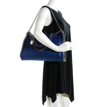 Stella McCartney Shaggy Deer Small Falabella Fold Over Tote Blue 2 of 9