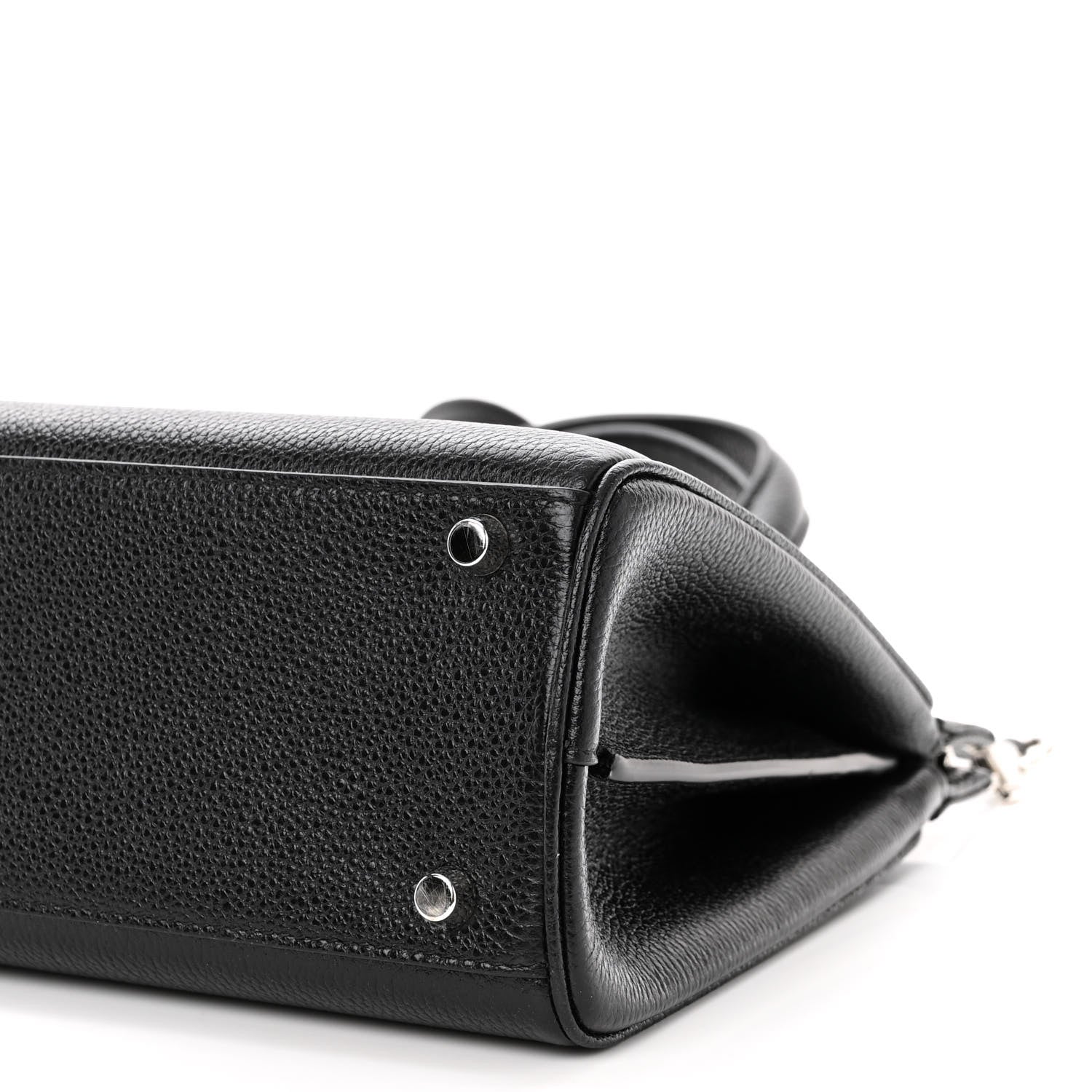 Gucci Grainy Calfskin Small Zumi Top Handle Bag Black 10 of 10