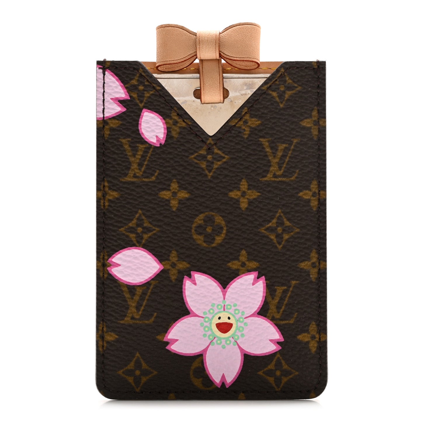 Monogram Cherry Blossom Mirror With Case Brown